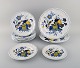Spode, England. 10 Blue Bird tallerkener i håndmalet porcelæn. 1930/40