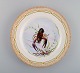 Royal Copenhagen Fauna Danica fish plate in hand-painted porcelain with fish and 
gold decoration. Model number 19/3549. dated 1965.
