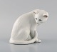 Royal Copenhagen porcelain figurine. Sitting cat. Model number 301. 
