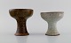 Ole Bjørn Krüger (1922-2007), Danish sculptor and ceramicist. Two unique vases 
in glazed stoneware. 1960s / 70s.
