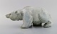 Ego Stengods, Sweden. Large polar bear in glazed stoneware. 1970s.
