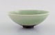 Annikki Hovisaari (1918–2004) for Arabia. Unique bowl in glazed ceramics. 
Beautiful mint green glaze. Finnish design, 1960s.
