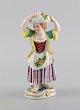 Antique Meissen porcelain figurine. Girl. Model 147. Approx. 1900
