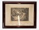 Print with portrait of three women and dark wooden frame from the 1940s. 
5000m2 showroom.