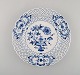 Stadt Meissen Blue Onion pattern. Openwork dinner plate. Mid-20th century.
