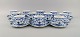 12 Royal Copenhagen Blue Fluted Full Lace Coffee Cups with saucers # 1/1035.
