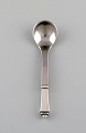 Georg Jensen Pyramid mustard spoon in sterling silver and stainless steel. Early 
20th century.
