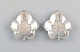 Tiffany & Company, New York. Two leaf-shaped bowls in sterling silver. Early 
20th century.
