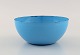 Kaj Franck (1911-1989) for Finel. Light blue bowl in enamelled metal. Finnish 
design, mid 20th century.
