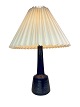 Ceramic table lamp with dark blue glaze by Palshus and Le Klint from the 1970s. 
5000m2 showroom.
Great condition
