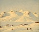 Emanuel A. Petersen (1894-1948), Denmark. Oil on canvas. Greenlandic landscape. 
1930s.
