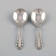 Two Georg Jensen Lily of the Valley jam spoons in sterling silver. Dated 
1933-44.
