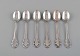 Six early Georg Jensen Lily of the Valley teaspoons in silver (830). Dated 
1915-1930.
