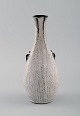 Svend Hammershøi for Kähler, Denmark. Vase in glazed stoneware. Beautiful 
gray-black double glaze. 1930s / 40s.
