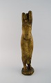 Louis Emmanuel Chavignier (1922–1972), France. Large sculpture in patinated 
bronze. Standing nude woman. 1960s.

