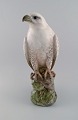 Peter Herold for Royal Copenhagen. Large porcelain figure. Icelandic falcon. 
Dated 1969-1974.
