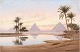 Dansk 
Kunstgalleri 
presents: 
"Morning 
at the Nile 
with the 
pyramids on the 
horizon. Oil 
painting on 
canvas.