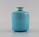 Berndt Friberg (1899-1981) for Gustavsberg Studiohand. Vase in glazed ceramics. 
Beautiful glaze in turquoise shades. Dated 1967.
