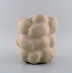 L'Art presents: Christina Muff, Danish contemporary ceramicist (b. 1971). Unique unglazed stoneware vase in ...
