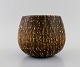 Gunnar Nylund for Rörstrand. Bowl in glazed stoneware. Beautiful birch wood 
glaze. Mid-20th century.
