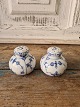 Karstens Antik presents: Royal Copenhagen Blue Fluted half-lace salt and pepper set no. 711 - 712