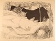Leonard Tsuguharu Foujita (1868-1968). "Le Rêve". Lithography on Arches paper. 
Approx. 1947.
