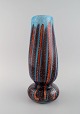 Stor Murano vase i mundblæst kunstglas. Italiensk design, 1960/70