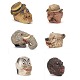 Aabenraa 
Antikvitetshandel 
presents: 
Set of six 
decorative full 
size masks from 
an Italian 
theater group 
circa ...