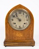 Osted Antik & Design presents: Carmine clock, light mahogany, marquetry, 1920s.Great condition