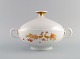 Rare art deco Meissen lidded tureen with hand-painted peacocks and gold 
decoration. 1930s.
