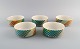 Gallo Design, Germany. Five Pamplona porcelain bowls. Colorful decoration. Late 
20th century.
