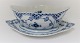 Lundin Antique presents: Royal Copenhagen. Blue fluted, full lace. Sauce bowl. Model 1105. Length 23.5 cm. (1 ...