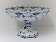 Lundin Antique presents: Royal Copenhagen. Blue fluted, full lace. Large fruit bowl on foot. Model 1022. Height ...