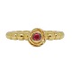 Ring in 14k gold set with a ruby