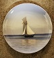 Royal Copenhagen plate with sailing ship motif