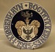 Klosterkælderen presents: B&G Porcelain Fanny Garde plate Coat of arm of  the Copenhagen Printers ...