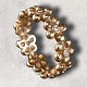 Ole Lynggaard elderflower ring i 14 Carat gold with 9 diamonds in flowers Str 54