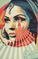 OBEY - Shepard Fairey (1970).
"Welcome Visitors".
Serigraphic printing in colors.