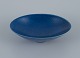 Berndt Friberg for Gustavsberg, hand painted bowl in blue glaze.