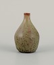 Carl Harry Ståhlane (1920-1990) for Rörstrand, miniature vase with mottled glaze 
in earth tones.