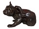 Antik K presents: Large Bing & Grondahl art pottery figurineFrench Bulldog by Gauguin