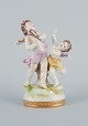Rudolstadt Volkstedt, Germany, porcelain figure with two putti in play.
Signed.