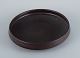 Carl Harry Ståhlane (1920-1990) for Rörstrand, large low bowl in shades of 
brown.