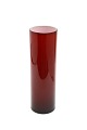Rød cylinderformet vase