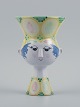 Bjorn Wiinblad, Det Blaa Hus (The Blue House), unique flower pot holder in 
ceramics in the shape of a woman