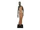 Antik K presents: Jens Peter KellermannTall bronze and wood sculpture of lady