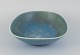 Berndt Friberg for Gustavsberg, Sweden, large ceramic bowl with glaze in 
blue-green tones.