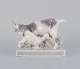 Christian Thomsen for Royal Copenhagen, rare porcelain figurine of a goat with 
kid.