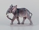 Dahl Jensen, large and rare porcelain figurine of an African elephant.