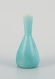 Carl Harry Stålhane for Rörstrand, Sweden, small ceramic vase in beautiful 
turquoise glaze.
